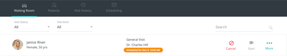 SCHEDULED VISIT CHAT CLOSED .5